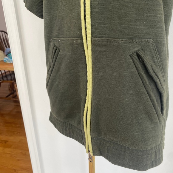 Vintage Y2K Nike Green Short Sleeve Full Zip Hoodie Double Zipper M Athleisure - Picture 3 of 11